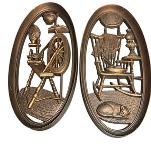 2 Molded Plastic‎ 4364 4365 Burwood Products Wall Hanging Vintage Chair Spindle